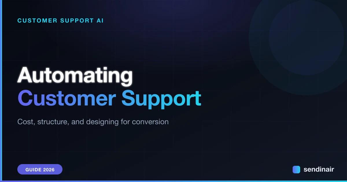 Automating Customer Support with an AI Chat Assistant — Cost, Structure, Conversion (2026)
