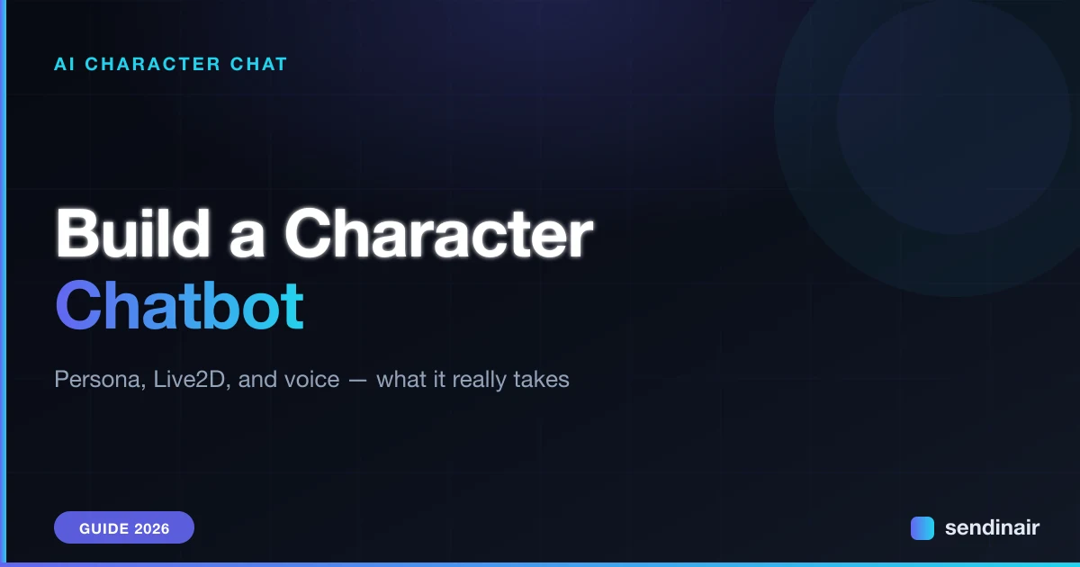 How to Build an AI Character Chatbot — Persona, Live2D, Voice (2026)
